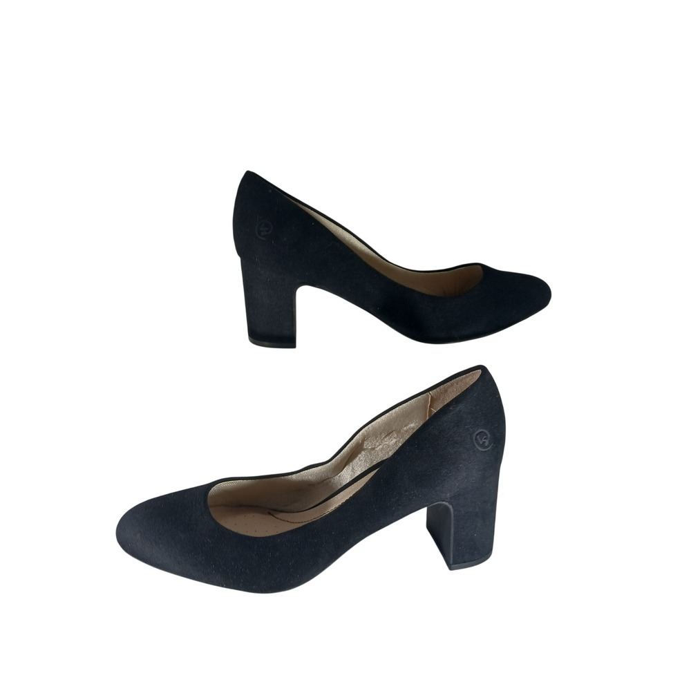 LifeStride Taylor Pump 8.5M Black Block Heel Round Toe Comfort Professional